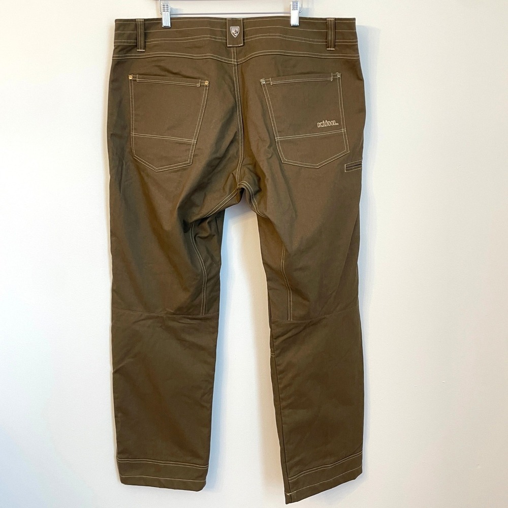 Kuhl Hot Rydr Mens 42x32 Brown Flannel Lined Utility Pants 5113 Gorpcore Outdoor - Picture 3 of 11